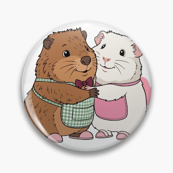 Item preview, Thank You Guinea Pig Hug – My Heart Beats for You | Cute Animal T-Shirt designed and sold by jindezign.