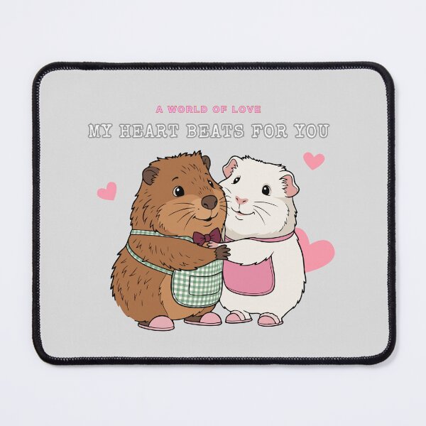 Item preview, Thank You Guinea Pig Hug – My Heart Beats for You | Cute Animal T-Shirt designed and sold by jindezign.
