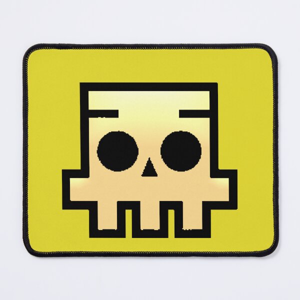 Item preview, Minimalist 8-bit Golden Pixel Skull Aesthetic designed and sold by AstronautMerch.