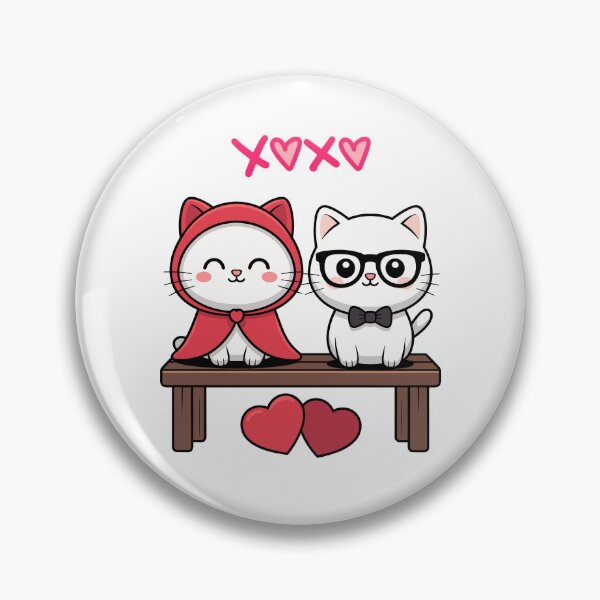 Item preview, Two Cute Cats XOXO Love Bench designed and sold by IN Tales.