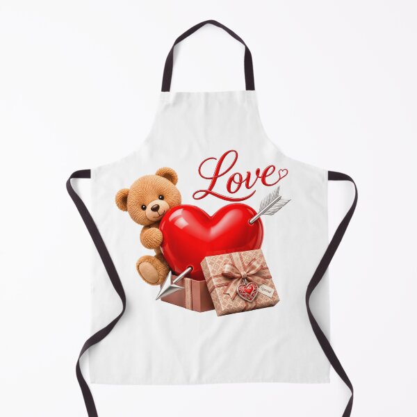 Item preview, Cute Valentine Teddy Bear With Heart designed and sold by VibeHubStudio.