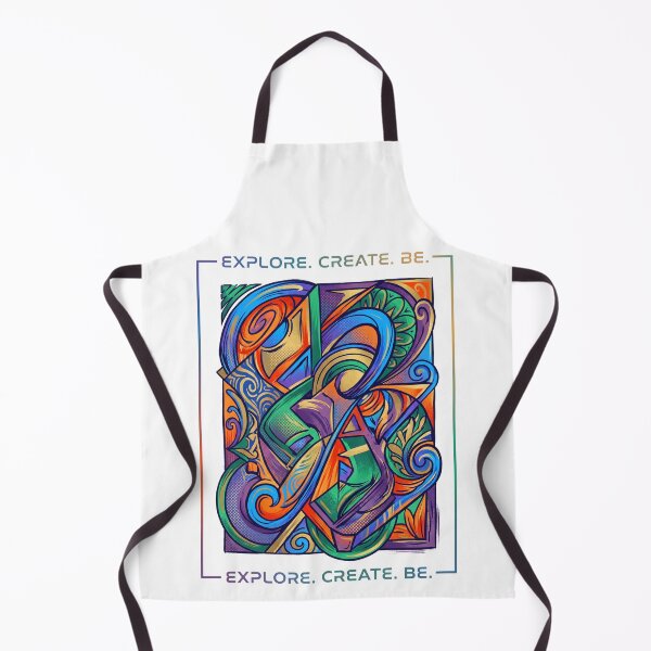 Item preview, Explore Create Be - Vibrant Abstract Line Art designed and sold by SubhAksara.