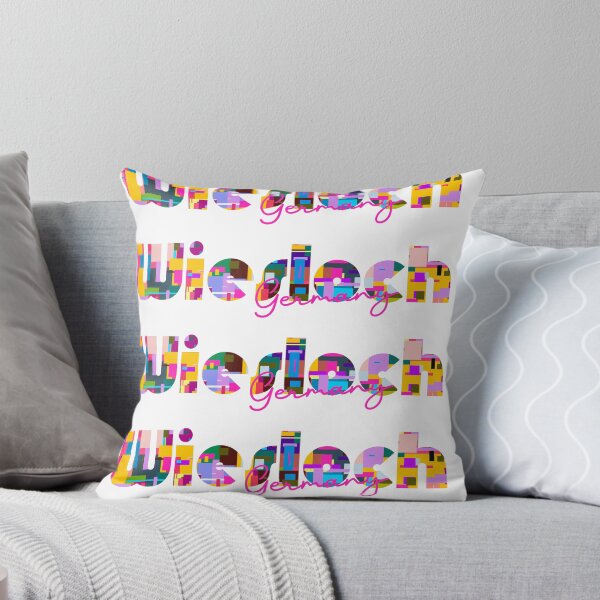 Item preview, Wiesloch, Germany, Vibrant Abstract City Typography Art designed and sold by Wanderful-roads.