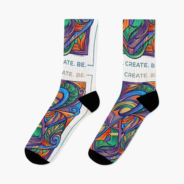 Item preview, Explore Create Be - Vibrant Abstract Line Art designed and sold by SubhAksara.