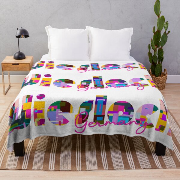 Item preview, Wiesloch, Germany, Vibrant Abstract City Typography Art designed and sold by Wanderful-roads.