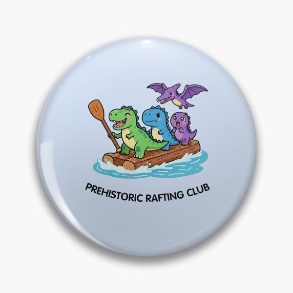Item preview, Prehistoric Rafting Club – Cute Dinosaur River Adventure designed and sold by BCapybara.