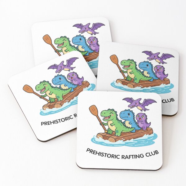 Item preview, Prehistoric Rafting Club – Cute Dinosaur River Adventure designed and sold by BCapybara.