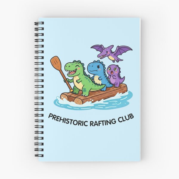 Item preview, Prehistoric Rafting Club – Cute Dinosaur River Adventure designed and sold by BCapybara.
