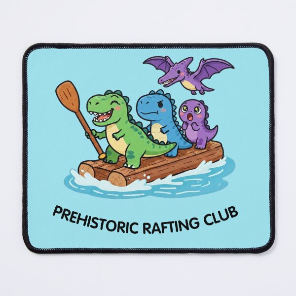 Item preview, Prehistoric Rafting Club – Cute Dinosaur River Adventure designed and sold by BCapybara.