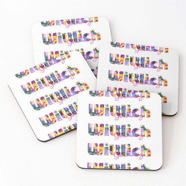Item preview, Wittlich, Germany, Vibrant Abstract City Typography Art designed and sold by Wanderful-roads.