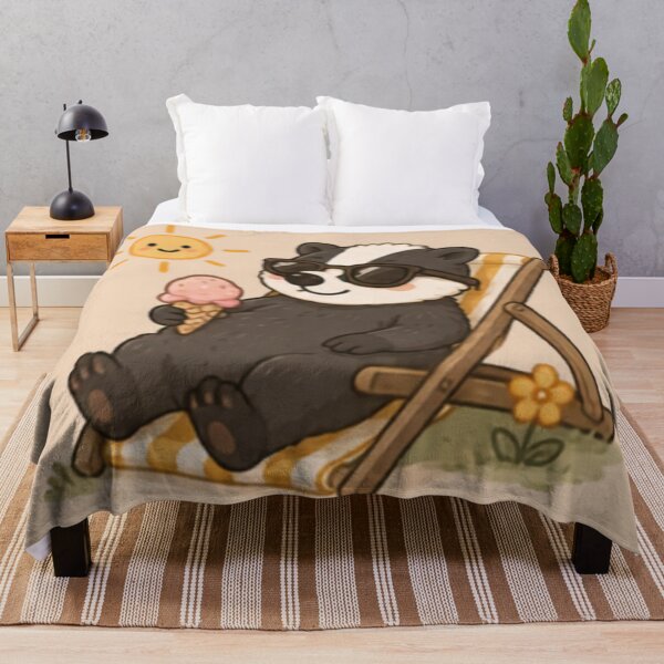 Item preview, Cute Summertime Badger designed and sold by MellowMunchkins.