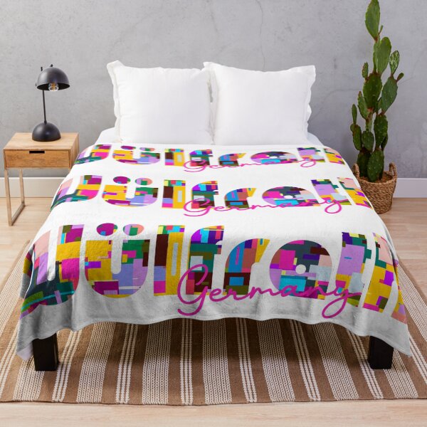 Item preview, Wülfrath, Germany, Vibrant Abstract City Typography Art designed and sold by Wanderful-roads.