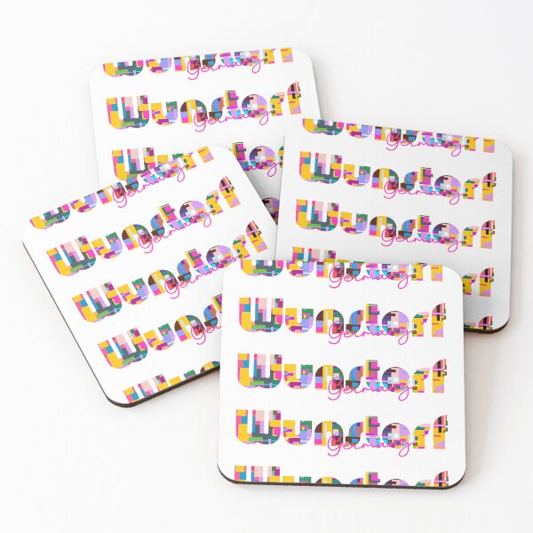 Item preview, Wunstorf, Germany, Vibrant Abstract City Typography Art designed and sold by Wanderful-roads.