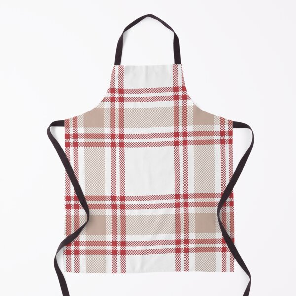 Item preview, Red and Beige Plaid Seamless Pattern on White Background designed and sold by PowerAntShop.