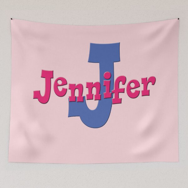 Item preview, J is for Jennifer, Girl's/Woman's Name and Initial  designed and sold by CharlottePlaceArt.