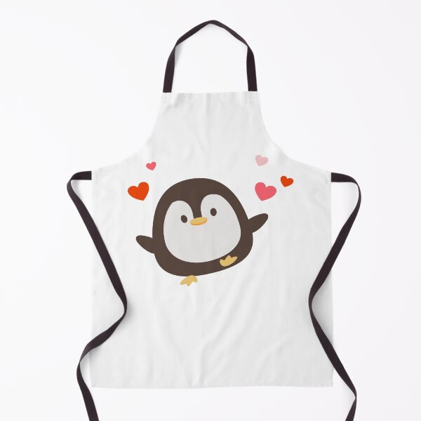 Item preview, Cute Penguin Waving With Floating Hearts designed and sold by IN Tales.