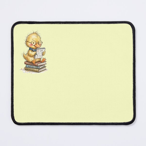 Item preview, Cute Watercolor Duckling with Glasses and Math Notes designed and sold by BreezifyDesignStudio.