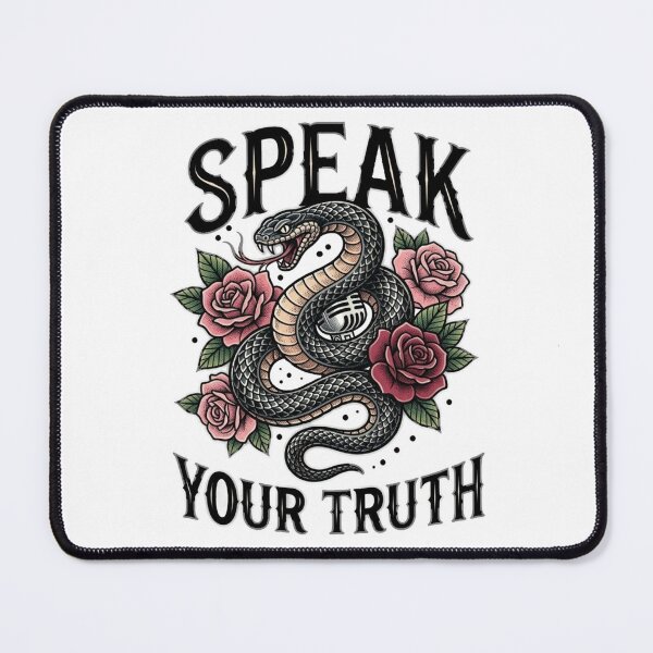 Item preview, Snake with Roses Speak Your Truth designed and sold by Ahmedsyde.