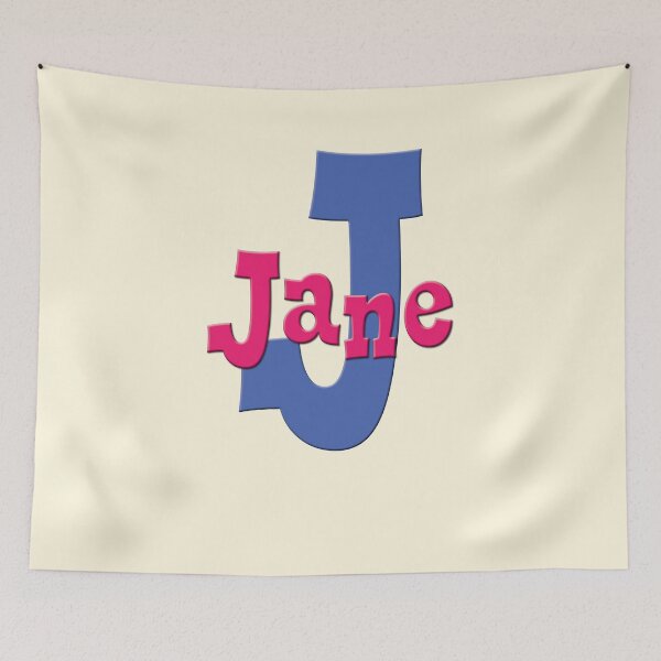 Item preview, J is for Jane, Girl's/Woman's Name and Initial  designed and sold by CharlottePlaceArt.