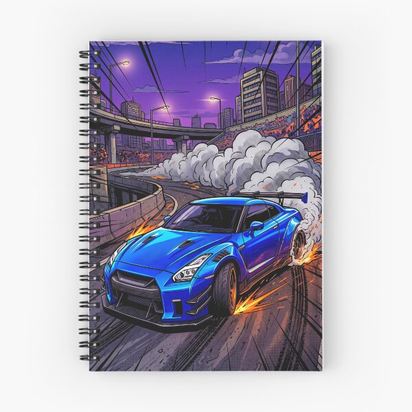 Item preview, Pop Art Japanese Sports Car Drifting Graphic For Petrolheads designed and sold by RevUpDesign.