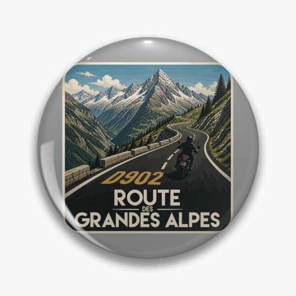 Item preview, Route des Grandes Alpes France Sticker T-Shirt 04 designed and sold by OuterShellUK.