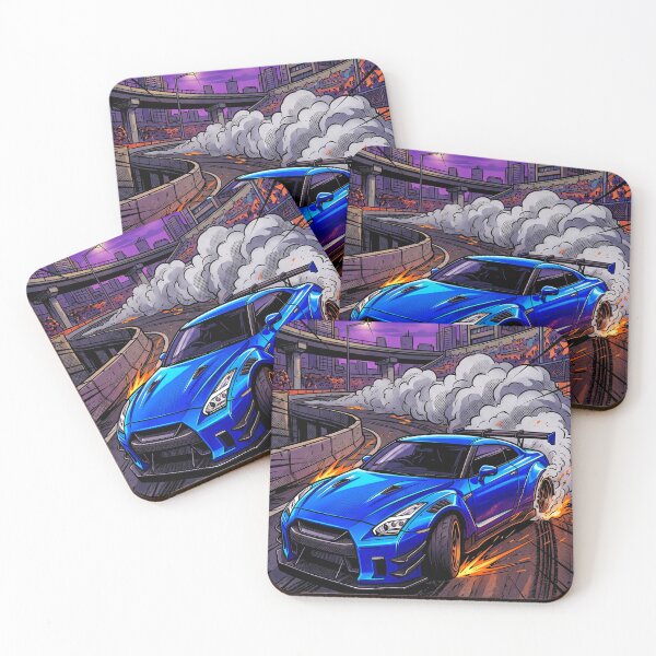 Item preview, Pop Art Japanese Sports Car Drifting Graphic For Petrolheads designed and sold by RevUpDesign.