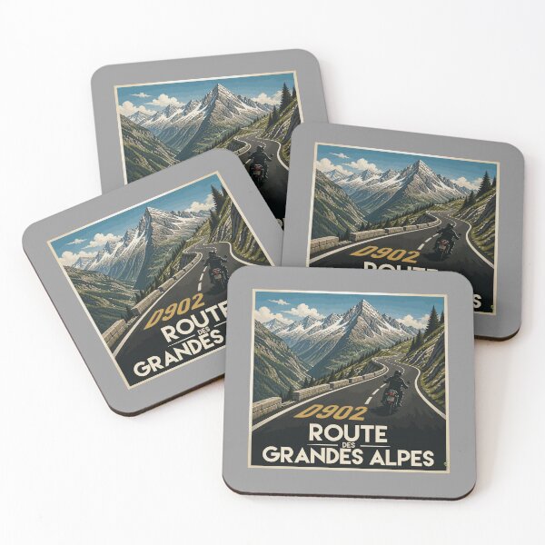 Item preview, Route des Grandes Alpes France Sticker T-Shirt 04 designed and sold by OuterShellUK.