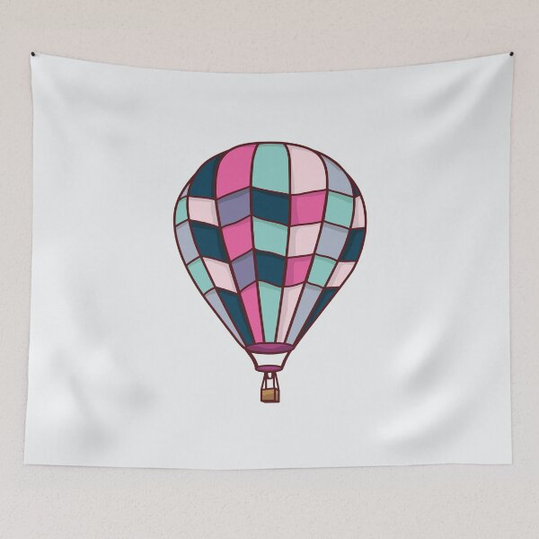 Item preview, Hot Air Balloon Art — Whimsical Stained Glass Design for Nursery Decor, Travel Lovers & Adventure Gifts designed and sold by Mrsmauve.