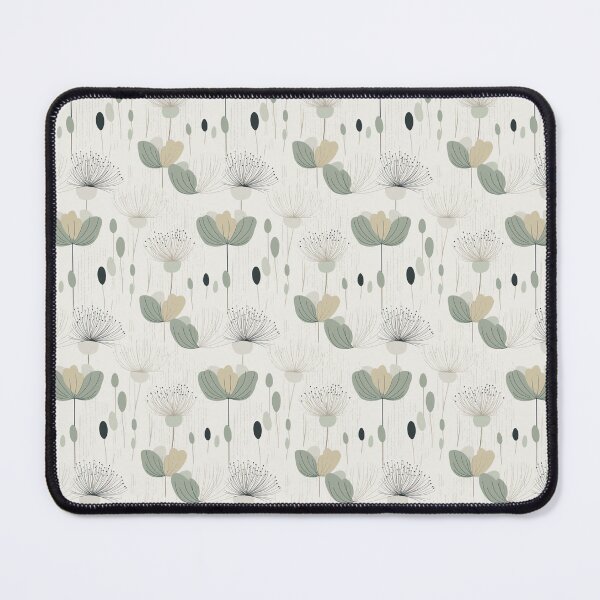 Item preview, Silver Retro Flower Motif designed and sold by PetalandPixal.