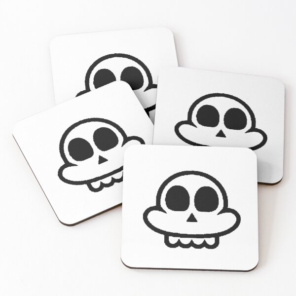 Item preview, Cartoon Kawaii White Minimalist Skull Funny designed and sold by AstronautMerch.