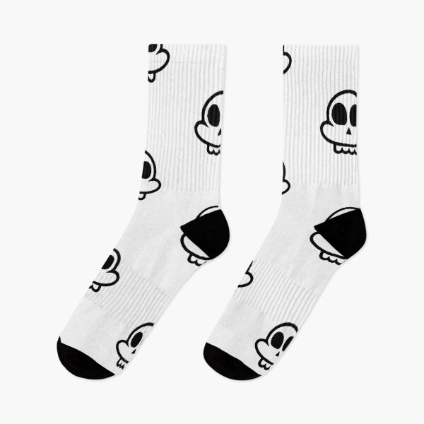 Item preview, Cartoon Kawaii White Minimalist Skull Funny designed and sold by AstronautMerch.