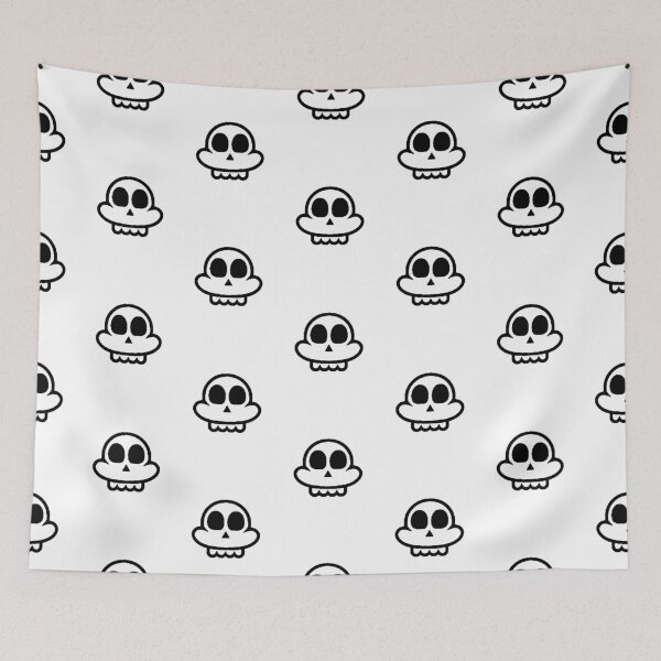 Item preview, Cartoon Kawaii White Minimalist Skull Funny designed and sold by AstronautMerch.