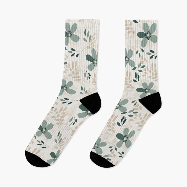 Item preview, Earthy Neutral Boho Floral Pattern designed and sold by PetalandPixal.