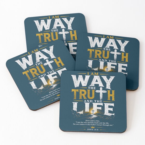 Item preview, I Am The Way The Truth And The Life Christian quotes design  designed and sold by Jesusloverbrand.