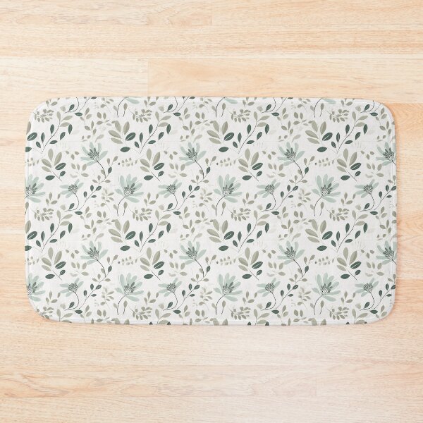 Item preview, Modern Silver Green Boho Floral designed and sold by PetalandPixal.