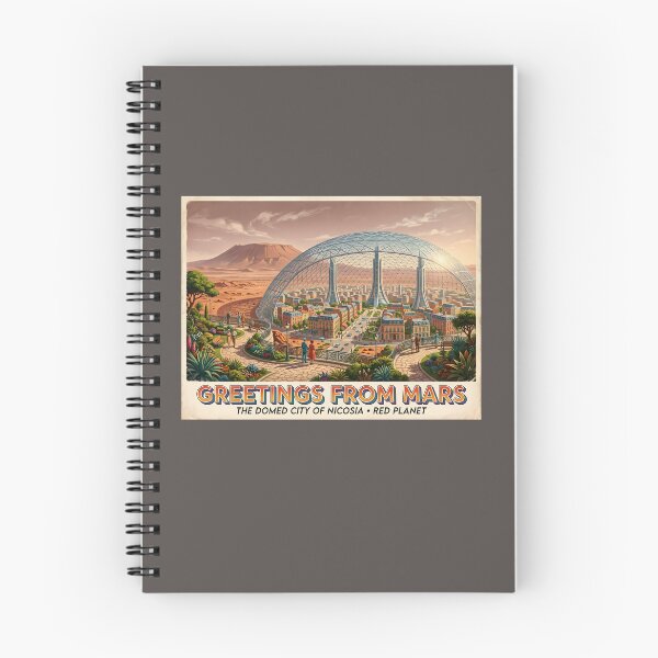 Item preview, Greetings From Mars Domed City Nicosia Postcard designed and sold by SplashTastic.