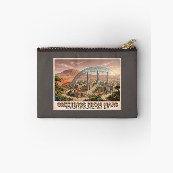 Item preview, Greetings From Mars Domed City Nicosia Postcard designed and sold by SplashTastic.