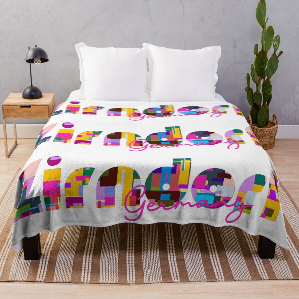 Item preview, Zirndorf, Germany, Vibrant Abstract City Typography Art designed and sold by Wanderful-roads.