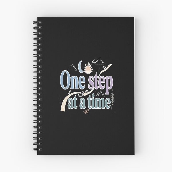Item preview, One Step At A Time Mental Health Recovery Motivation Women Healing Quote Shirt Design designed and sold by Soft Strength Studio.
