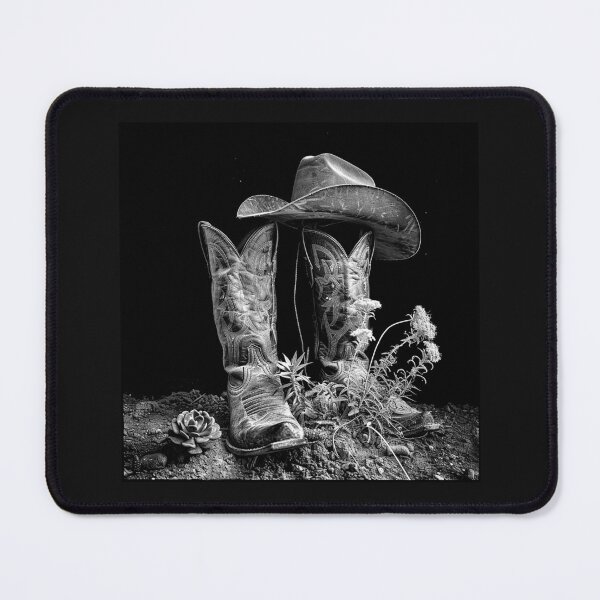 Item preview, Vintage Cowboy Boots and Hat Western Art designed and sold by inkoutninja.