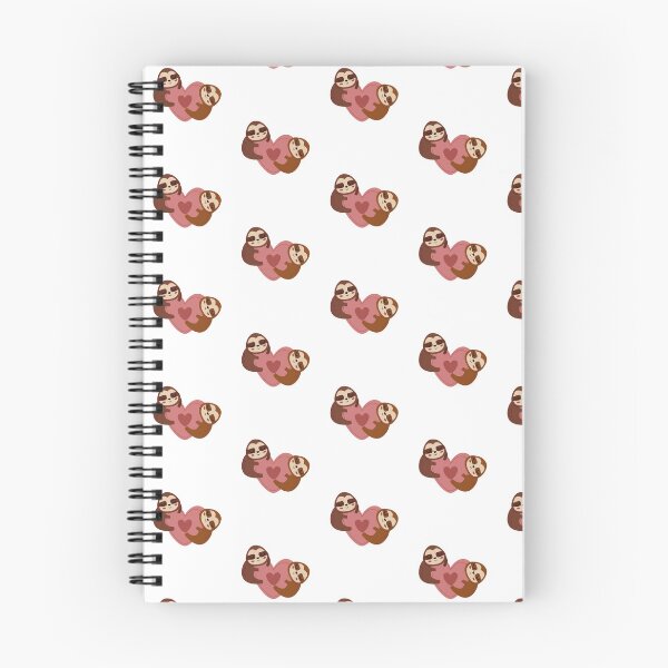 Item preview, Two Sloths Hugging Big Pink Heart designed and sold by IN Tales.