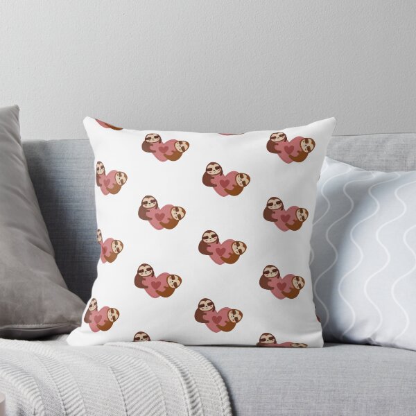 Item preview, Two Sloths Hugging Big Pink Heart designed and sold by IN Tales.