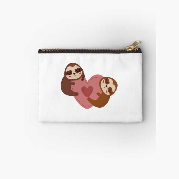 Item preview, Two Sloths Hugging Big Pink Heart designed and sold by IN Tales.