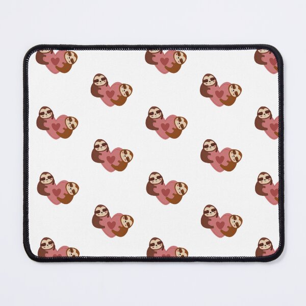 Item preview, Two Sloths Hugging Big Pink Heart designed and sold by IN Tales.