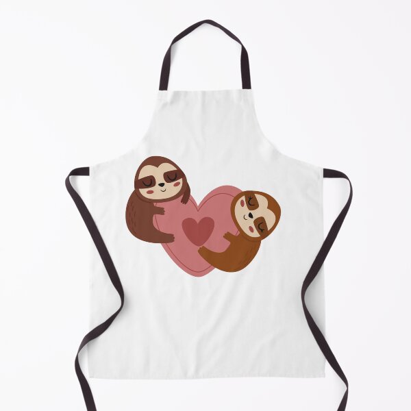Item preview, Two Sloths Hugging Big Pink Heart designed and sold by IN Tales.