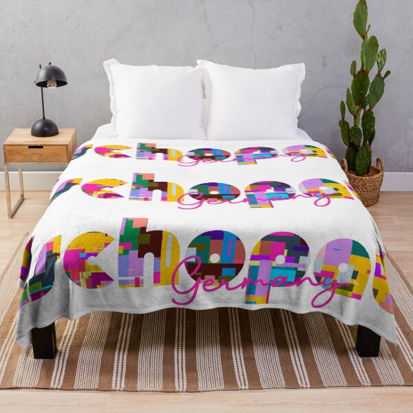 Item preview, Zschopau, Germany, Vibrant Abstract City Typography Art designed and sold by Wanderful-roads.