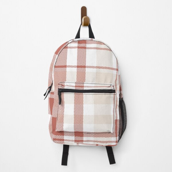 Item preview, Vintage Red Plaid Seamless Pattern with Soft Neutral Checks designed and sold by PowerAntShop.
