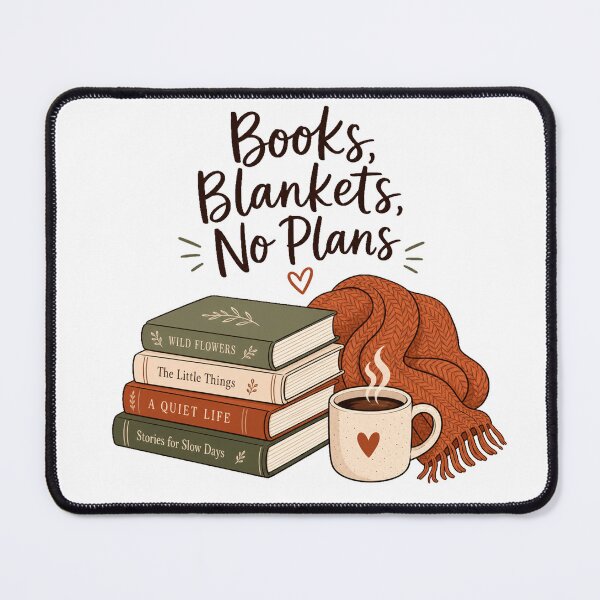 Item preview, Books Blankets No Plans Cozy Reader designed and sold by VibeHubStudio.