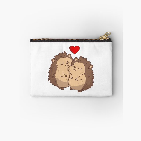 Item preview, Two Hedgehogs Cuddling With Red Heart designed and sold by IN Tales.