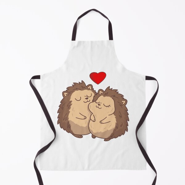 Item preview, Two Hedgehogs Cuddling With Red Heart designed and sold by IN Tales.